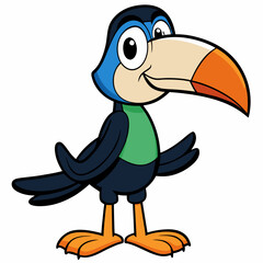 Vibrant Toucan Vector Illustration: Perfect for Design Projects