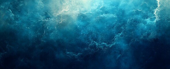 Fototapeta premium Abstract Blue & Teal Grainy Texture Background