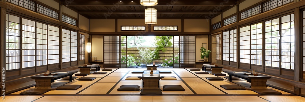 Poster japanese traditions this dynamic card celebrates healthy practices with an expansive blank area on t