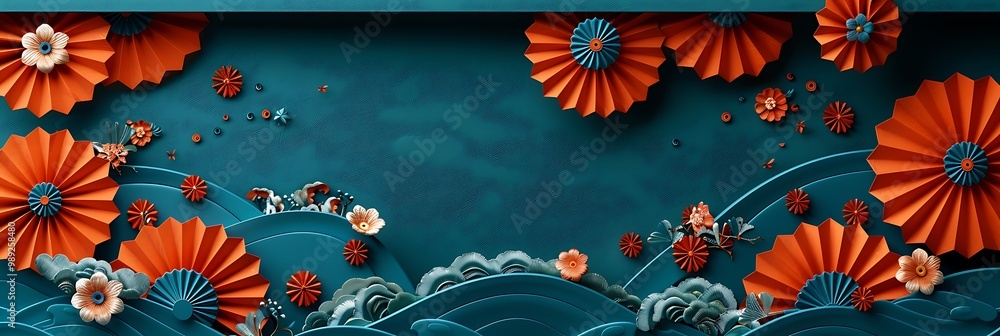 Poster japanese traditions this dynamic card celebrates cultural events with an expansive blank area on the