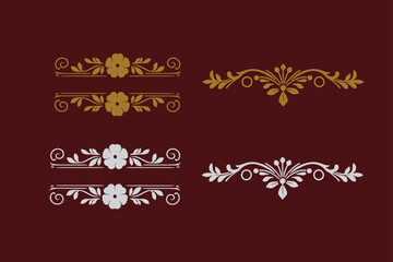 Damask graphic ornament vector, wedding card design element, card design ,printed design