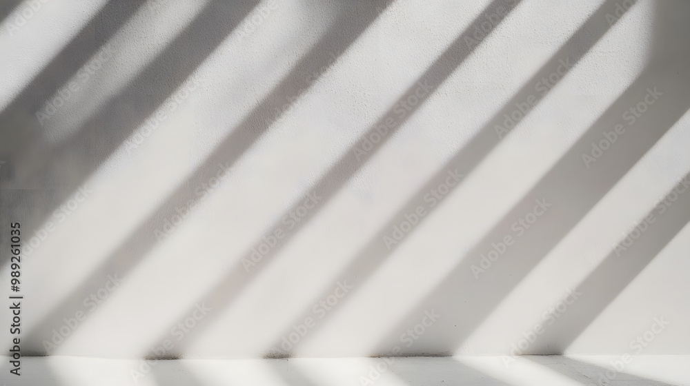 Aufkleber blurred overlay effect for photo and mockups. wall texture with organic drop diagonal shadow and ray