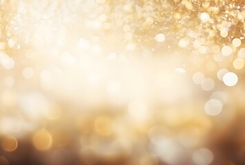 Obraz premium Abstract Gold Glitter Background With Text Space
