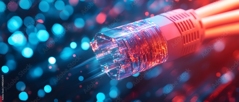 Poster broadband technology advancements enabling fast and reliable internet access visualizing the future 