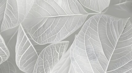 Abstract Gray Leaf Texture Background