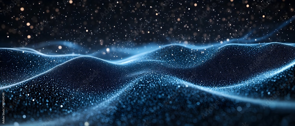 Poster seamless digital data transmission in telecommunication network visualization photography concept wi