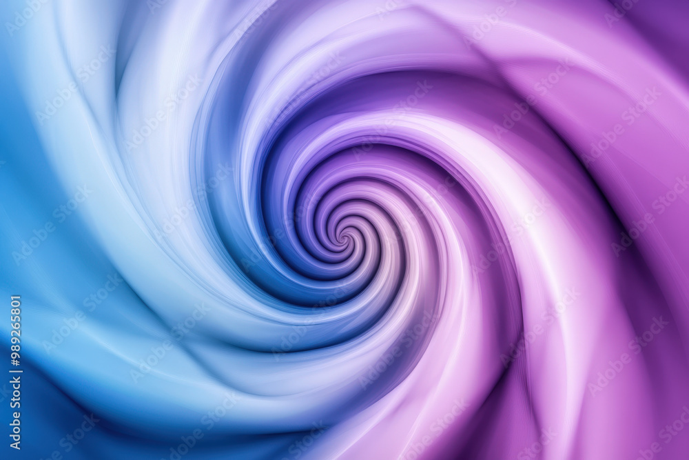 Poster abstract background with blue and purple gradient creating a spiral shape, ideal for representing hy