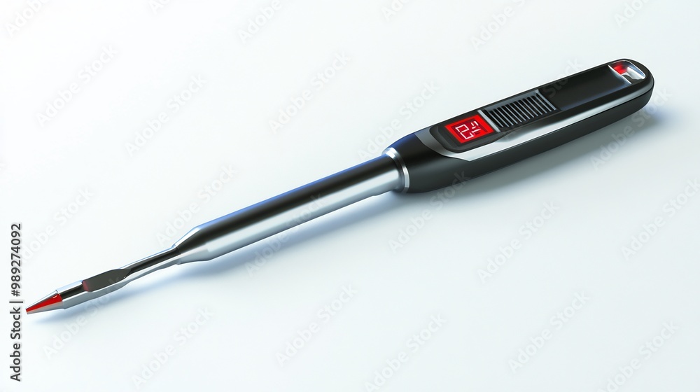 Poster futuristic torx screwdriver digital display precise torque control adaptive tips fit various fastene