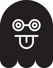 Cute and Cheeky Ghost Emoticon
