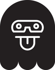 Cute and Cheeky Ghost Emoticon
