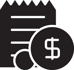 Dollar Bill and Coins Icon