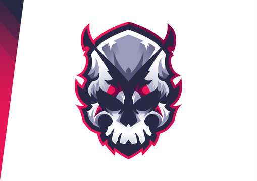 Esport Mascot Logo X-SKull