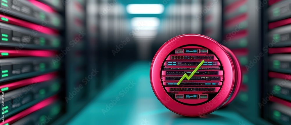 Poster digital growth in data center technology