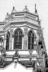 Digital Art - Chettinadu Style Heritage Homes in Karaikudi, Pallathur, Athangudi & Kothamangalam are the most lavish & exquisite architectural beauty. This beautiful edifice situated at Chettinad regi