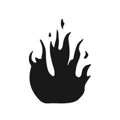 Fire with sparks in y2k style. Neo tribal flame and bonfire on transparent background. Vector, png illustration