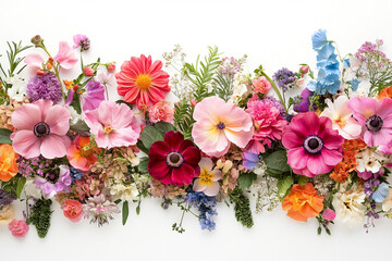 Beautiful flower image arrangement elements