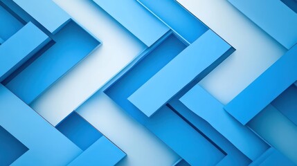 Abstract Blue Geometric Design