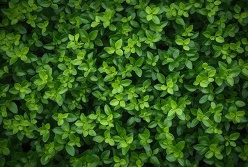 Vibrant Green Leaves - Lush Hedge Texture