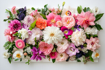 Beautiful flower image arrangement elements