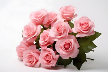 Pink Rose Bouquet Mother's Day Card Design