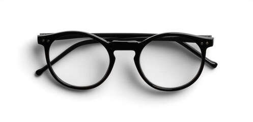 Black Reading Glasses with Folded Arms