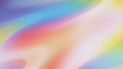 Abstract grainy grain gradient texture noise effect with rainbow pastel color aesthetic art background, design brand projects, Calm, tranquil, serene.