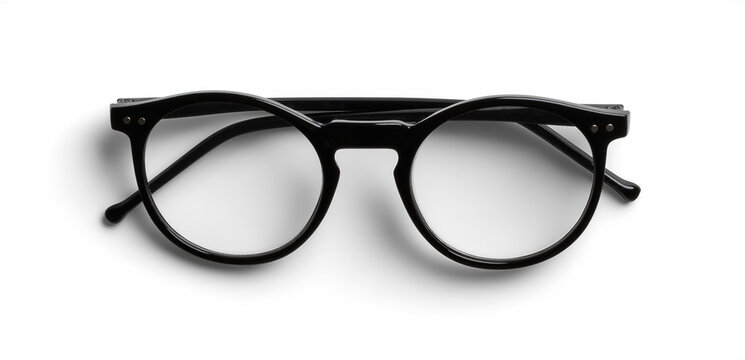 Black Reading Glasses with Folded Arms