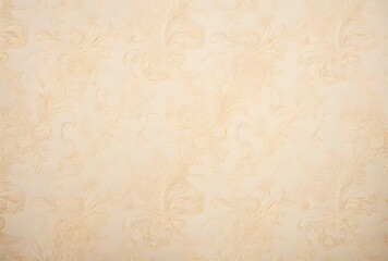 Beige Damask Floral Wallpaper Background