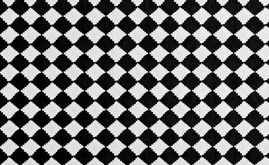 Seamless Black and White Houndstooth Pattern