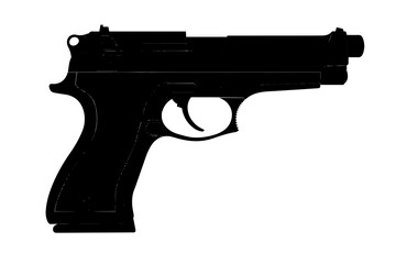 silhouette of a Pistol