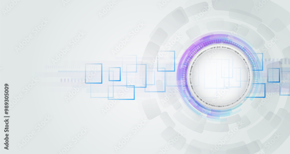 Poster abstract global sci fi concept. digital internet communication on grey background. wide cyber securi