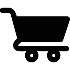 Simple vector icon shopping cart