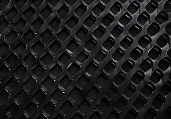 Fototapeta premium Abstract Black Plastic Mesh Background