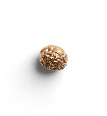 Round Golden Nut with Artistic Metallic Finish