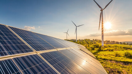 CSR initiative to support renewable energy, with executives reviewing proposals for solar and wind energy investments