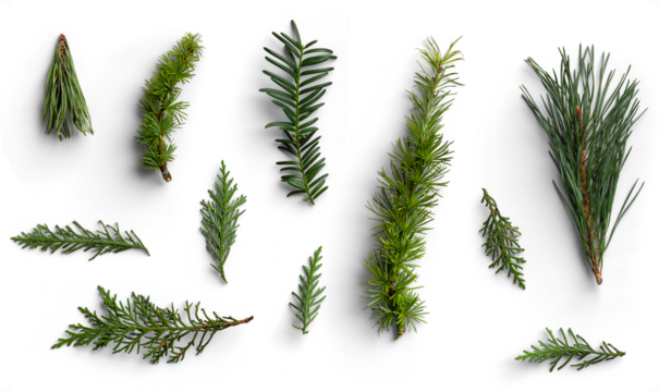 Set of Evergreen Branches