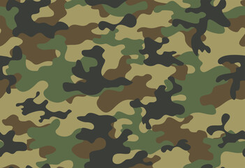 military camouflage print, repeat seamless pattern texture, classic army design