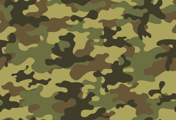 Fototapeta premium army camouflage background, vector illustration, modern classic textile pattern