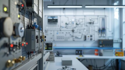 Control Panel in a Modern Lab