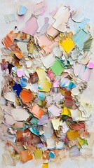 Fototapeta premium Oil Painting, Watercolor, Floral, Nature, Colorful, Abstract Image, Texture, Pattern Background, Wallpaper, Smartphone, PC, Laptop Cover and Screen, 9:16 and 16:9 Format