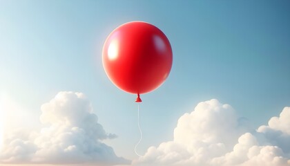 red balloon on sky