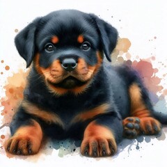 Obraz premium Rottweiler Welpe