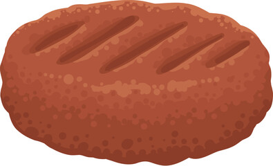 Cartoon raw meat. Bacon, steak and beef minced meat. Rack of rib, chicken breast and pork loin vector icon. Chicken and beef for barbecue, cartoon steak pork illustration on white background