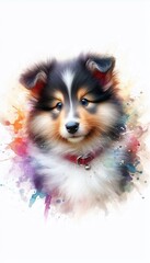Fototapeta premium Collie Welpe