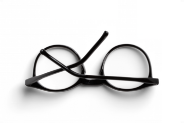 Top View Open Reading Glasses with Black Frame