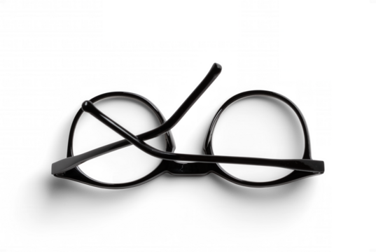 Top View Open Reading Glasses with Black Frame