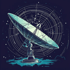 Radio Telescope for Data capturing with isolated background generated by AI