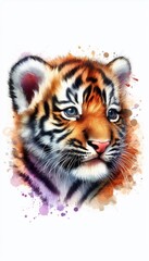 Obraz premium niedliches Tigerbaby