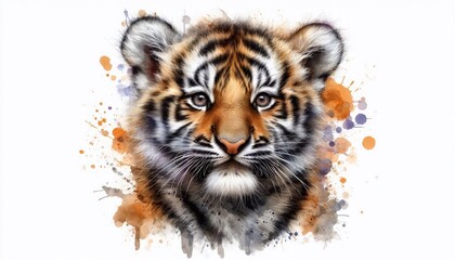 Fototapeta premium niedliches Tigerbaby