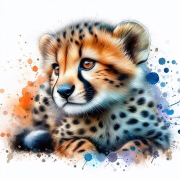 niedliches Leopardenbaby